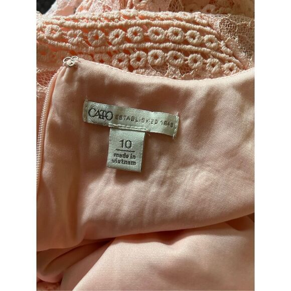 Cato Lace Shift Dress Pink Size 10 Knee Length Women - Picture 3 of 3